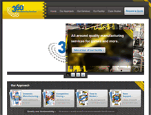 Tablet Screenshot of 360manufacturingservices.com